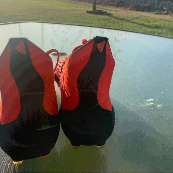 Adidas Predator Freak.1 FG Red Black Soccer Cleats Mens Size 7.5 - Picture 6 of 6